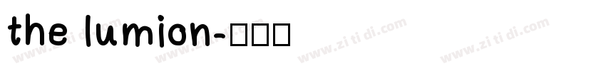 the lumion字体转换